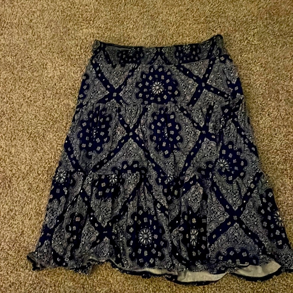 Large flowy midi skirt